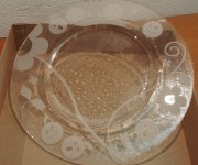 vetrofusione - piatto da portata Locoroco trasparente