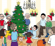 illustrazione libro di Natale personalizzabile editore MYBOO