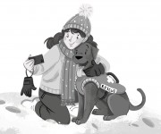 rescue dog and a girl_published